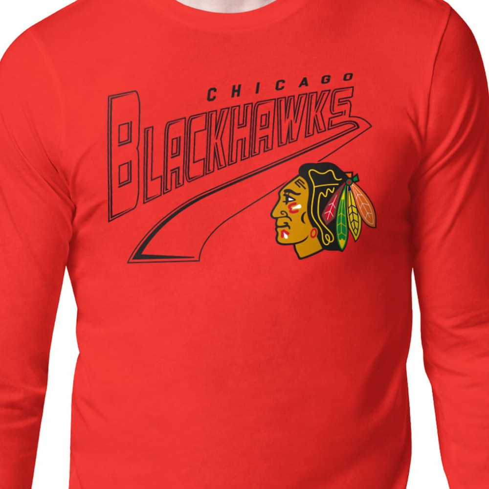 Chicago Blackhawks Starter Modern Tailsweep Long Sleeve T-Shirt Discount