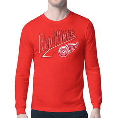 Detroit Red Wings Starter Modern Tailsweep Long Sleeve T-Shirt On Sale