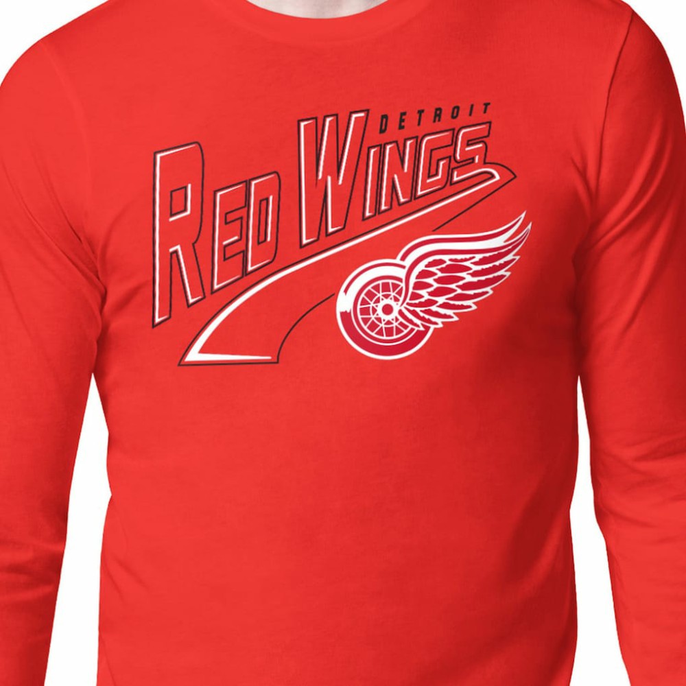 Detroit Red Wings Starter Modern Tailsweep Long Sleeve T-Shirt On Sale