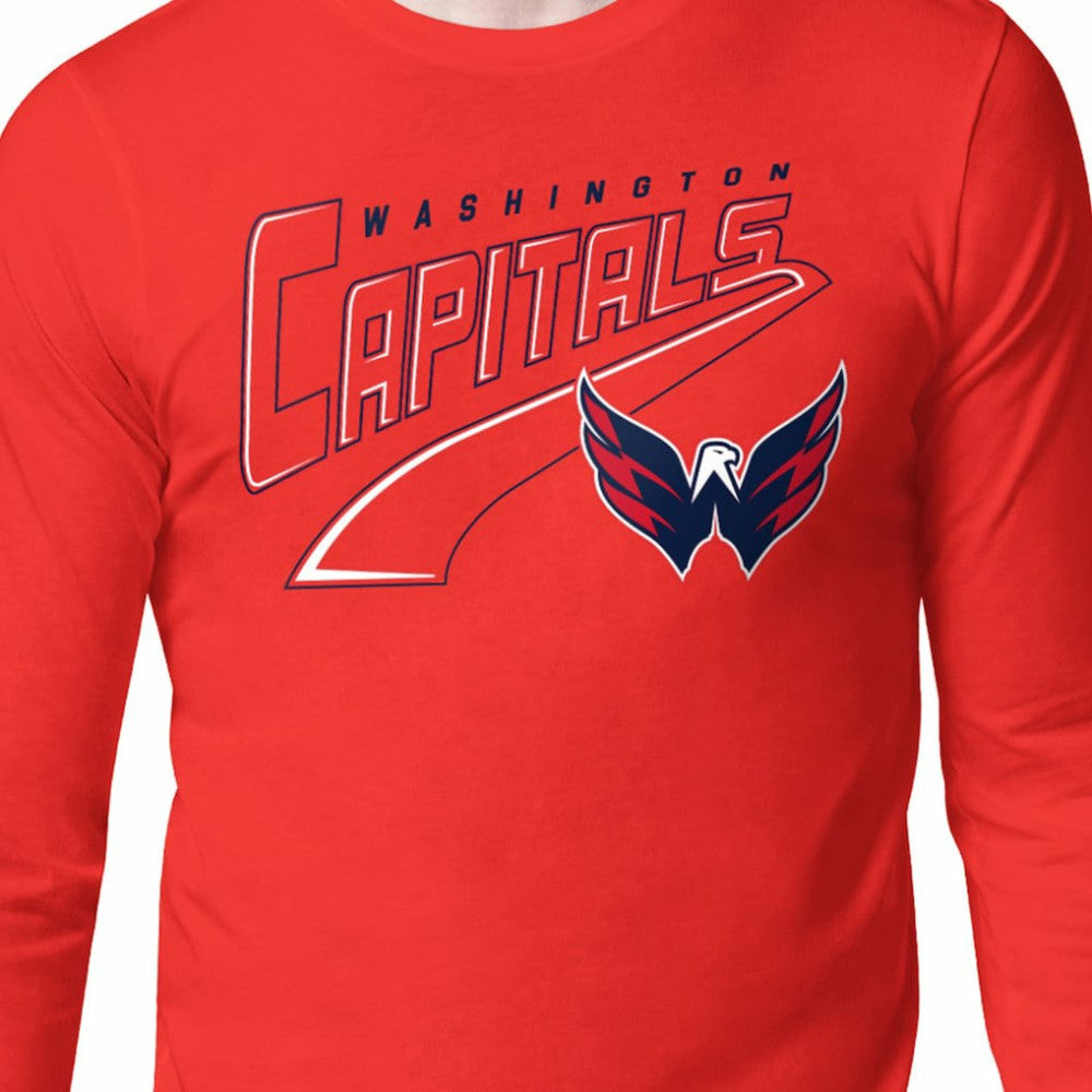 Washington Capitals Starter Modern Tailsweep Long Sleeve T-Shirt Discount