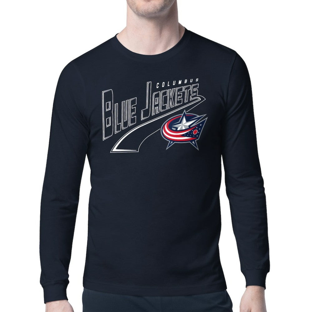 Columbus Blue Jackets Starter Modern Tailsweep Long Sleeve T-Shirt Online