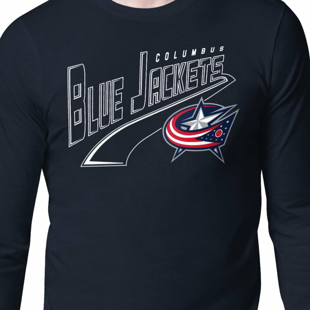 Columbus Blue Jackets Starter Modern Tailsweep Long Sleeve T-Shirt Online
