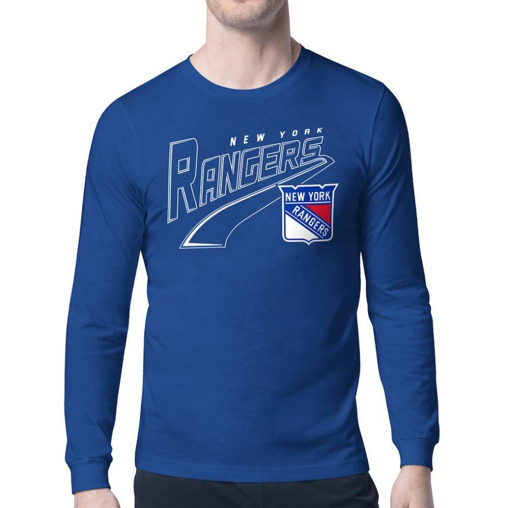 New York Rangers Starter Modern Tailsweep Long Sleeve T-Shirt Online