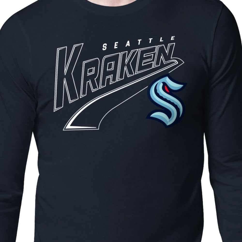 Seattle Kraken Starter Modern Tailsweep Long Sleeve T-Shirt Outlet
