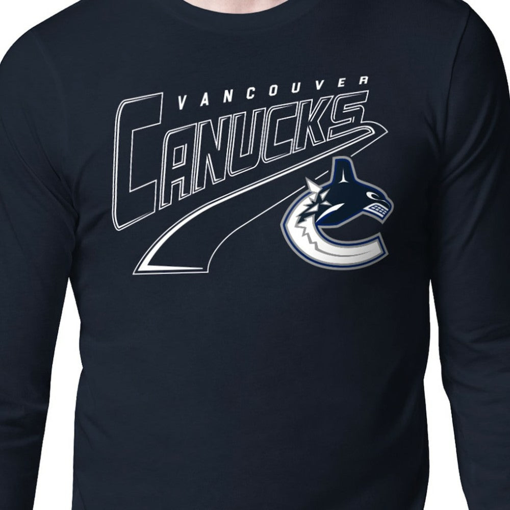Vancouver Canucks Starter Modern Tailsweep Long Sleeve T-Shirt On Sale