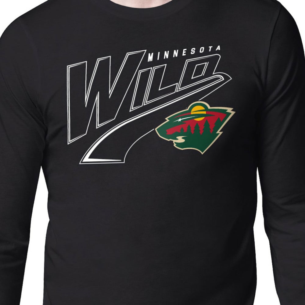 Minnesota Wild Starter Modern Tailsweep Long Sleeve T-Shirt On Sale