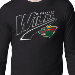 Minnesota Wild Starter Modern Tailsweep Long Sleeve T-Shirt On Sale