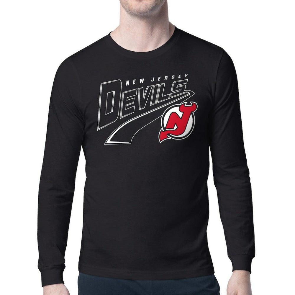 New Jersey Devils Starter Modern Tailsweep Long Sleeve T-Shirt For Sale