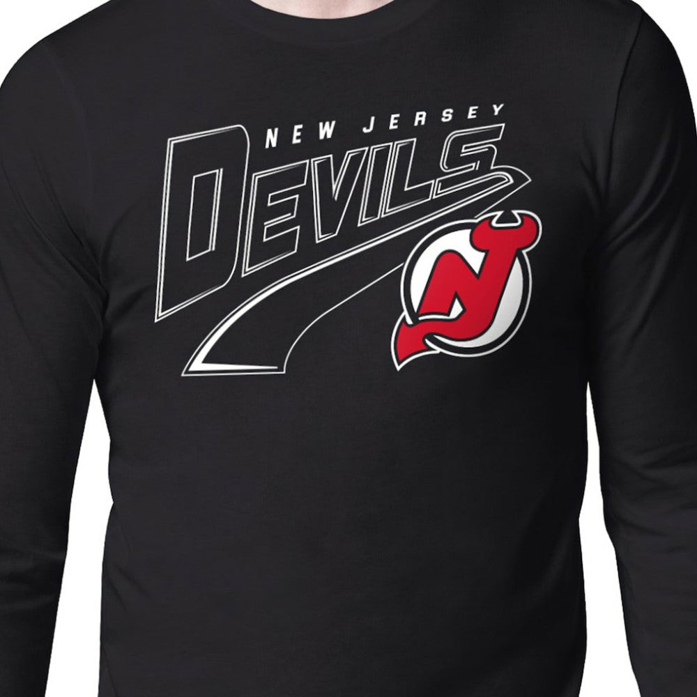 New Jersey Devils Starter Modern Tailsweep Long Sleeve T-Shirt For Sale