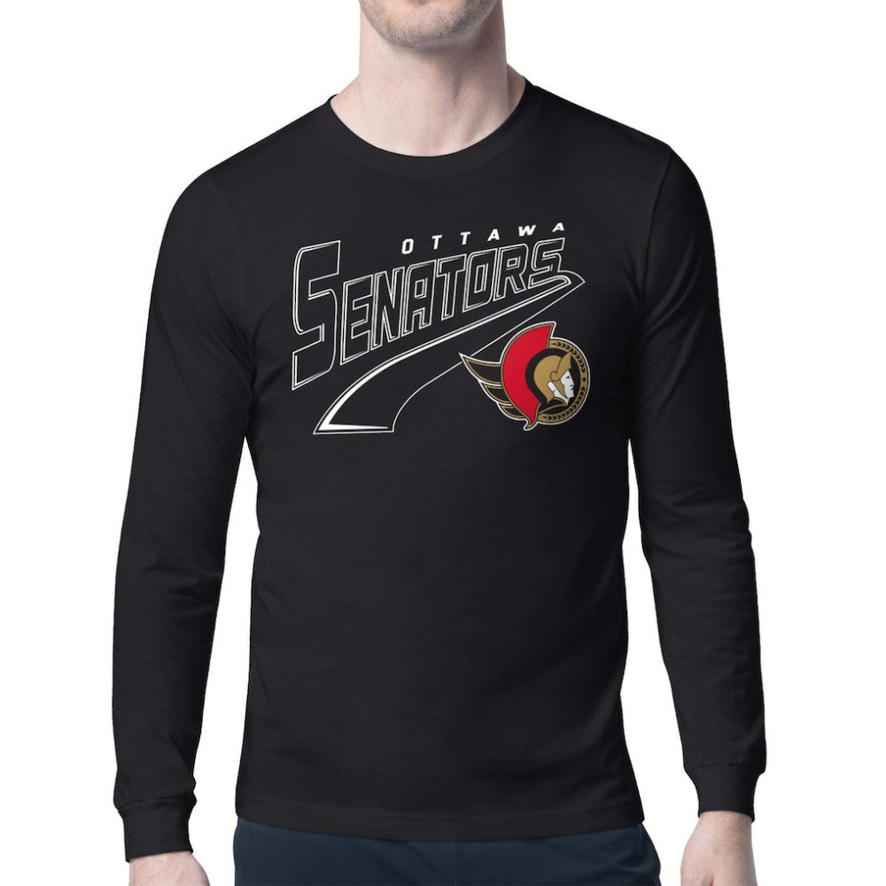 Ottawa Senators Starter Modern Tailsweep Long Sleeve T-Shirt Outlet