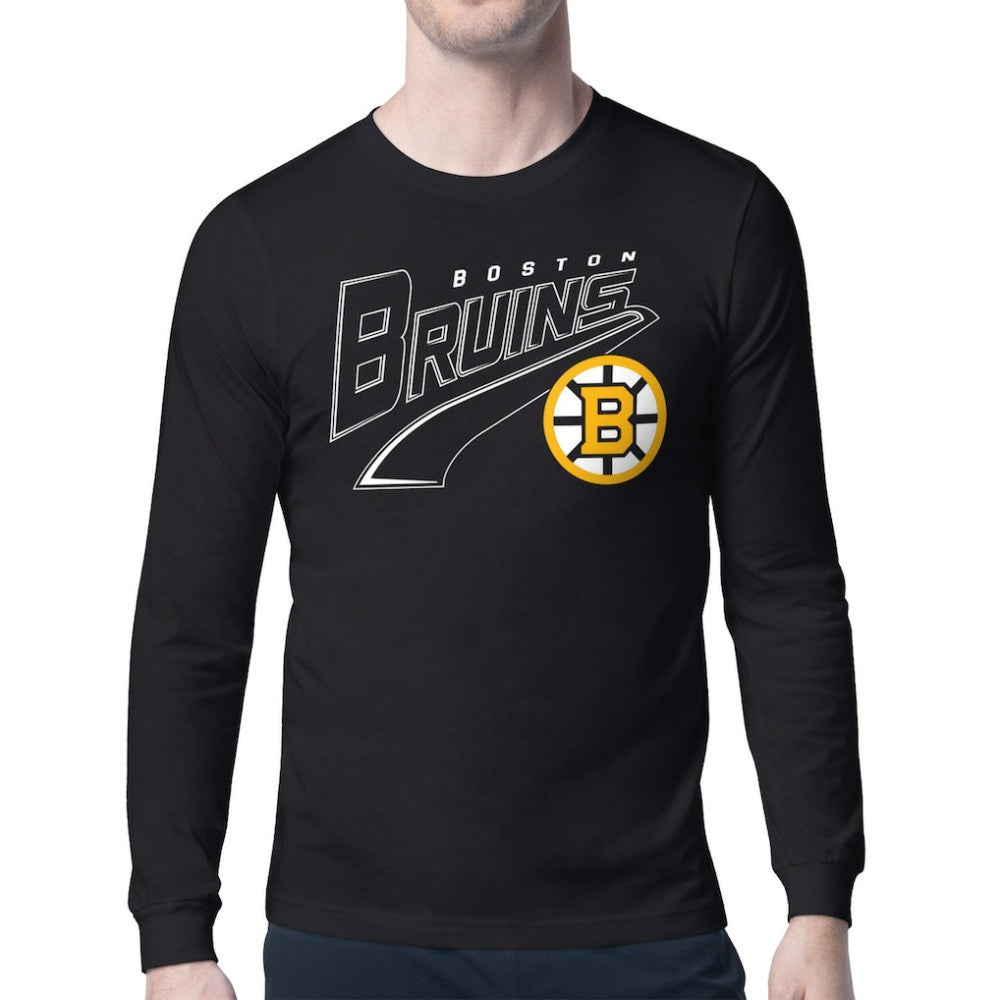 Boston Bruins Starter Modern Tailsweep Long Sleeve T-Shirt Sale