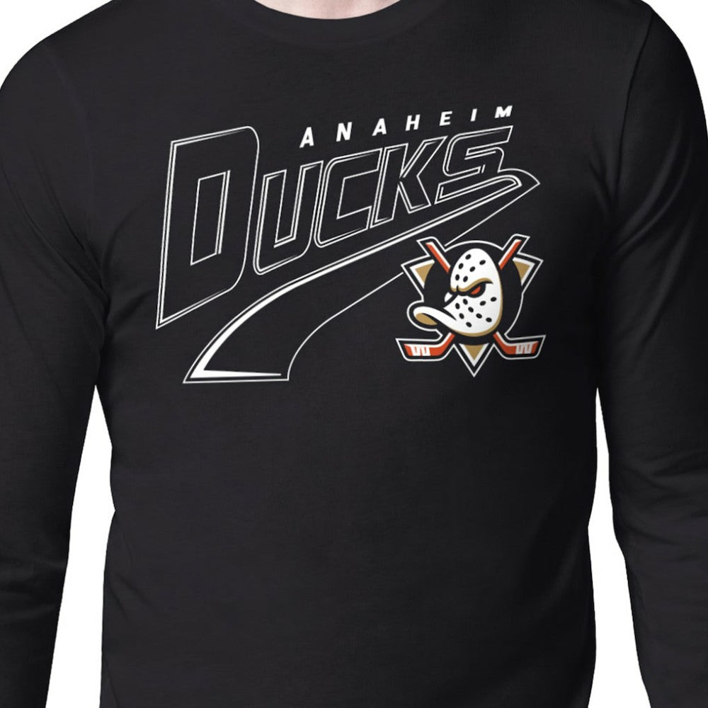 Anaheim Ducks Starter Modern Tailsweep Long Sleeve T-Shirt For Sale