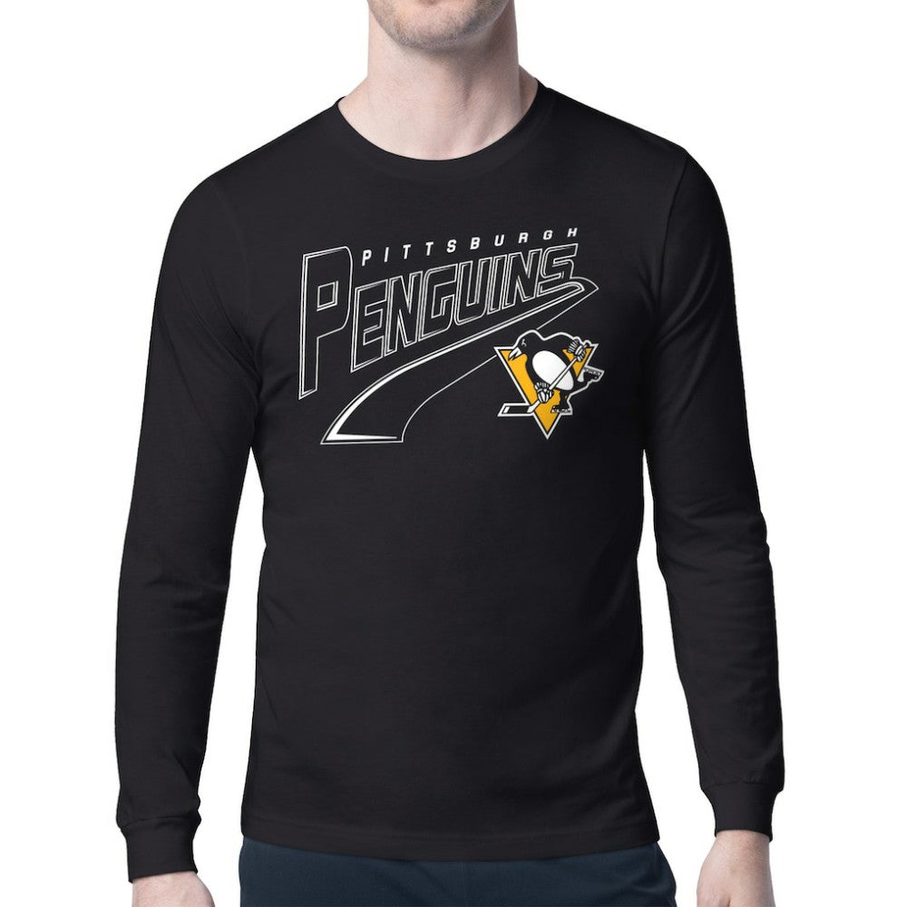 Pittsburgh Penguins Starter Modern Tailsweep Long Sleeve T-Shirt Discount