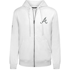 Atlanta Braves Levelwear Podium Chenille Logo Full-Zip Hoodie | MLB For sale