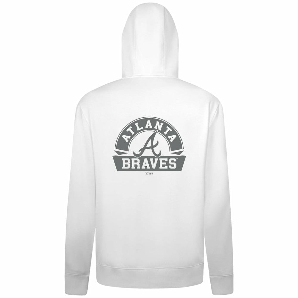 Atlanta Braves Levelwear Podium Chenille Logo Full-Zip Hoodie | MLB For sale