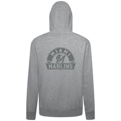 Miami Marlins Levelwear Podium Chenille Logo Full-Zip Hoodie | MLB New