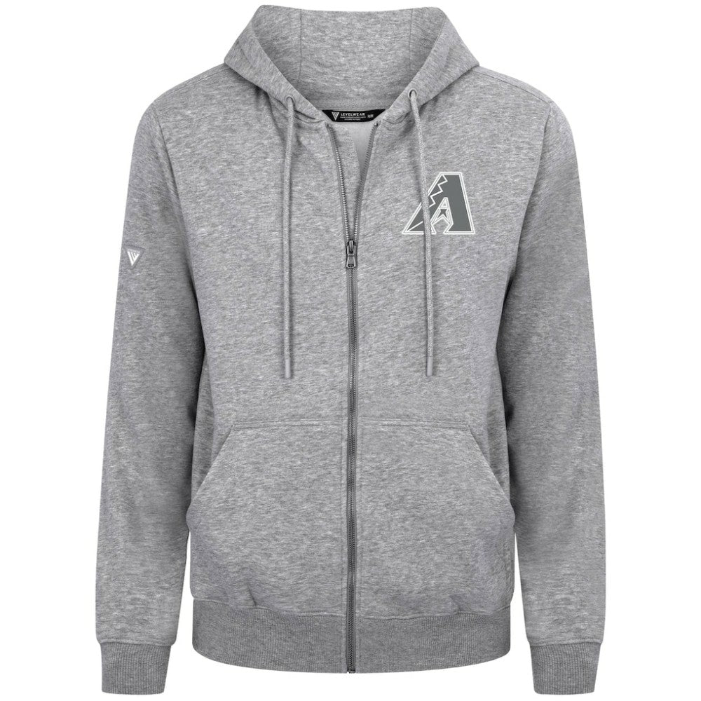 Arizona Diamondbacks Levelwear Podium Chenille Logo Full-Zip Hoodie | MLB New