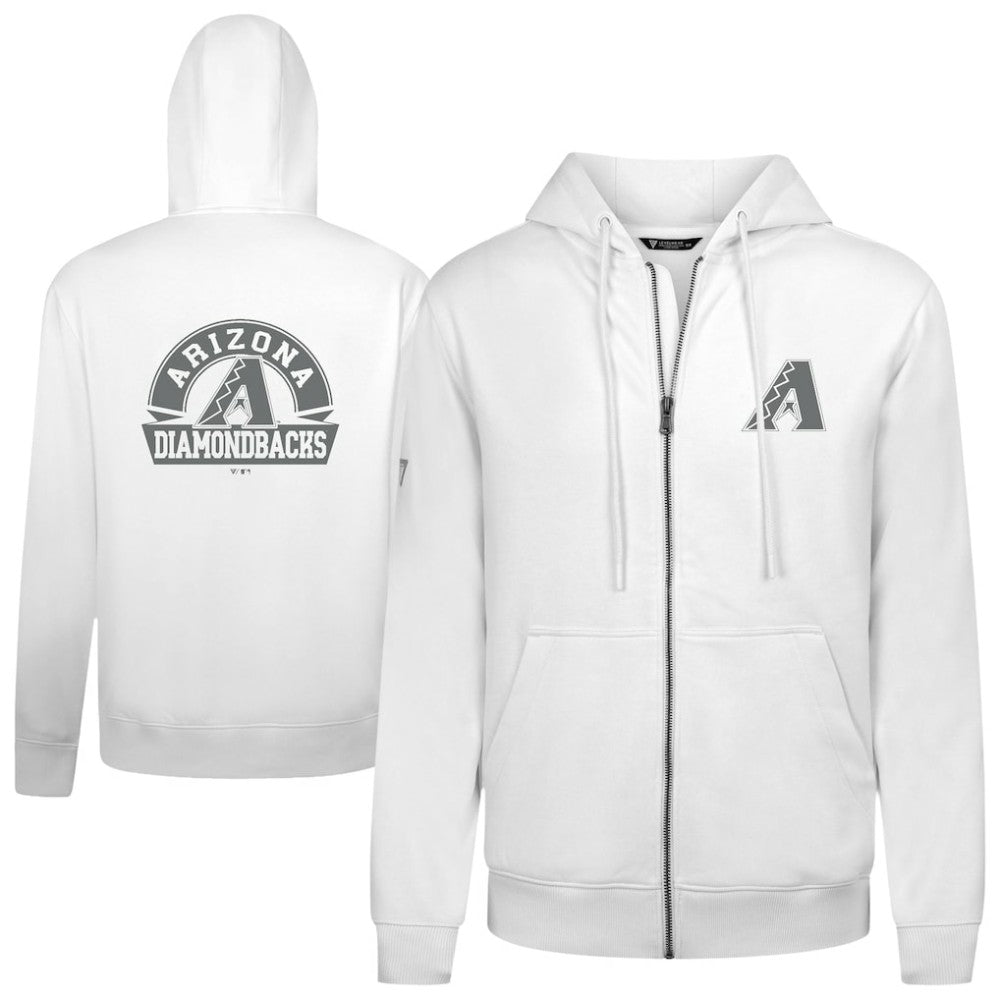 Arizona Diamondbacks Levelwear Podium Chenille Logo Full-Zip Hoodie | MLB Sale