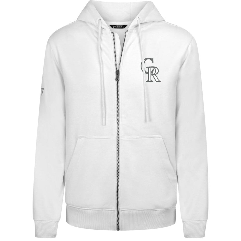 Colorado Rockies Levelwear Podium Chenille Logo Full-Zip Hoodie | MLB New