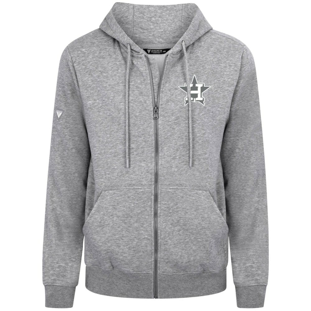 Houston Astros Levelwear Podium Chenille Logo Full-Zip Hoodie | MLB Discount