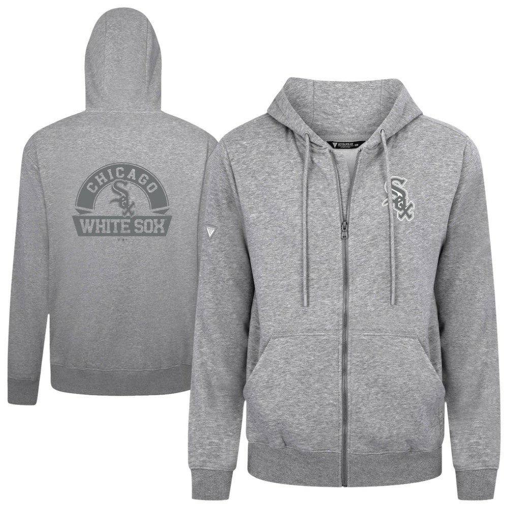Chicago White Sox Levelwear Podium Chenille Logo Full-Zip Hoodie | MLB Near me