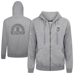 Kansas City Royals Levelwear Podium Chenille Logo Full-Zip Hoodie | MLB Outlet