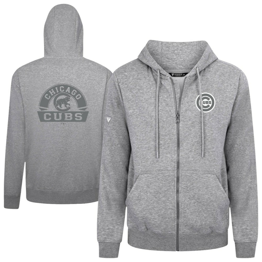 Chicago Cubs Levelwear Podium Banner Arch Full-Zip Hoodie | MLB US