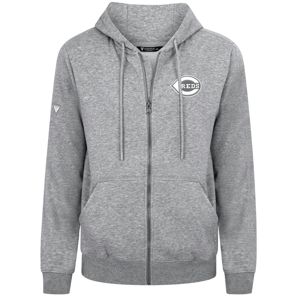 Cincinnati Reds Levelwear Podium Banner Arch Full-Zip Hoodie | MLB Near me