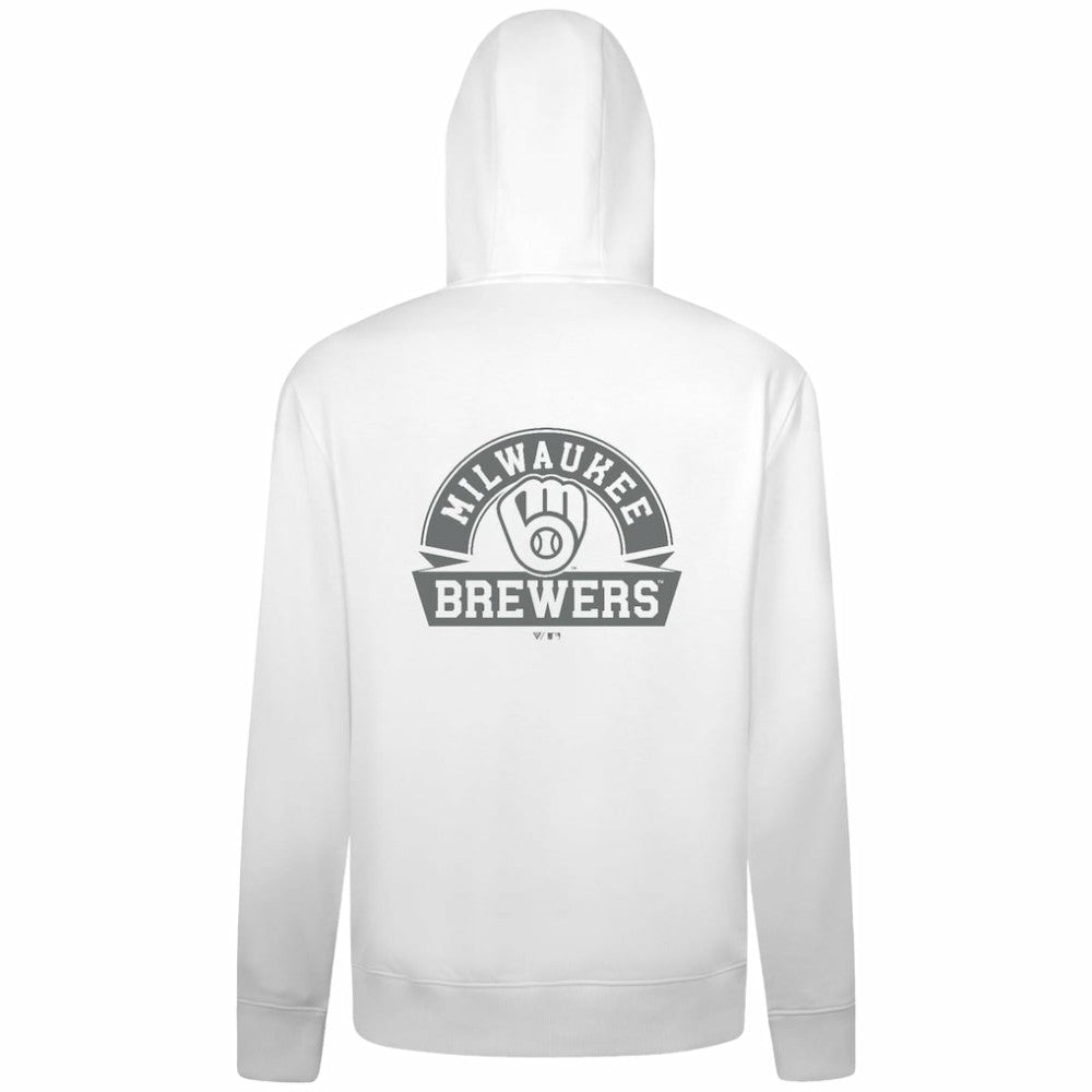 Milwaukee Brewers Levelwear Podium Banner Arch Full-Zip Hoodie | MLB Outlet