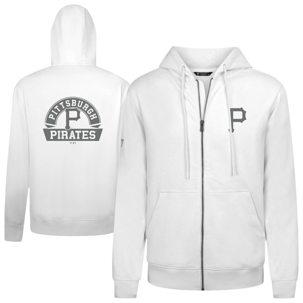 Pittsburgh Pirates Levelwear Podium Banner Arch Full-Zip Hoodie | MLB Sale