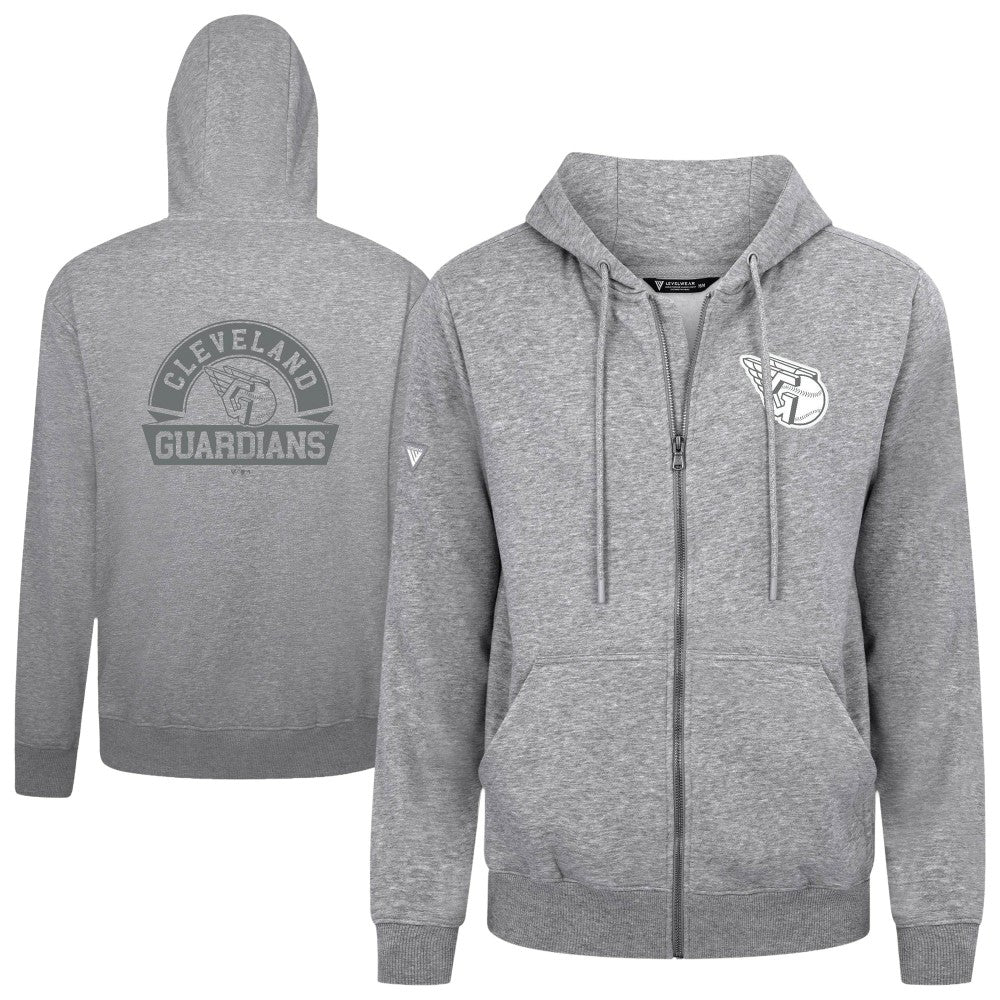 Cleveland Guardians Levelwear Podium Banner Arch Full-Zip Hoodie | MLB On Sale