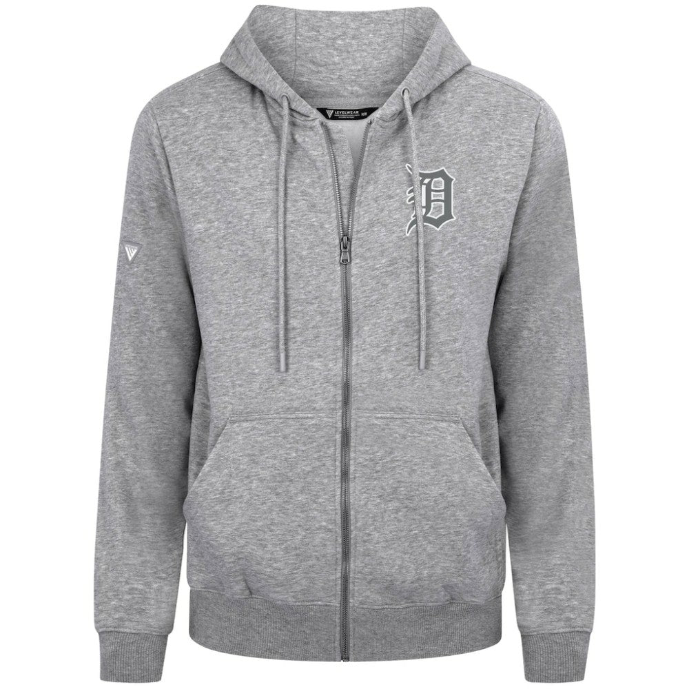 Detroit Tigers Levelwear Podium Banner Arch Full-Zip Hoodie | MLB On Sale