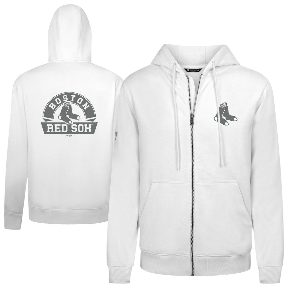 Boston Red Sox Levelwear Podium Banner Arch Full-Zip Hoodie | MLB Shop