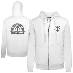 Minnesota Twins Levelwear Podium Banner Arch Full-Zip Hoodie | MLB Outlet