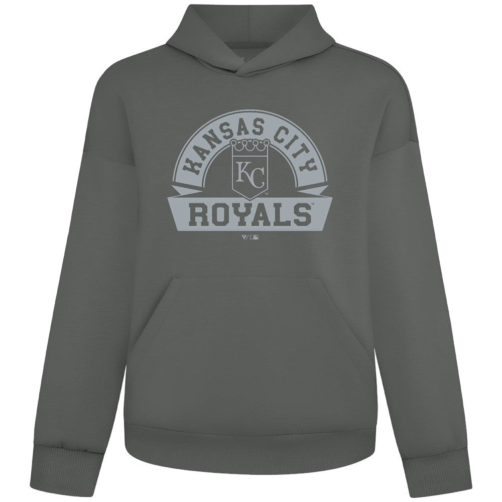 Kansas City Royals Levelwear Luxe Signature Banner Arch Tri-Blend Hoodie | MLB Online