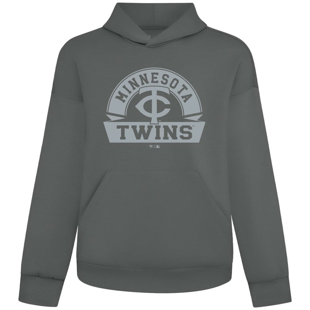 Minnesota Twins Levelwear Luxe Signature Banner Arch Tri-Blend Hoodie | MLB On Sale