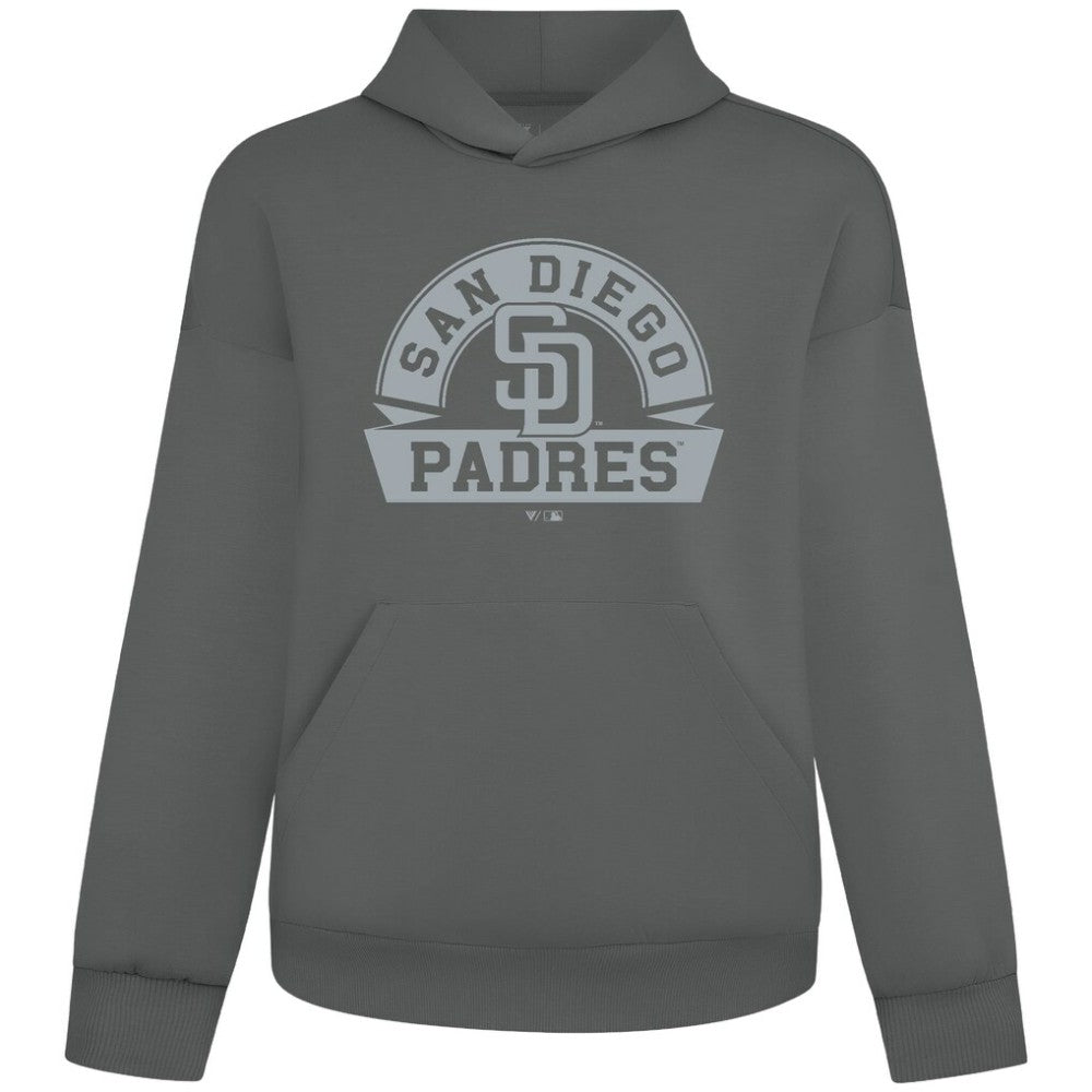 San Diego Padres Levelwear Luxe Signature Banner Arch Tri-Blend Hoodie | MLB Shop