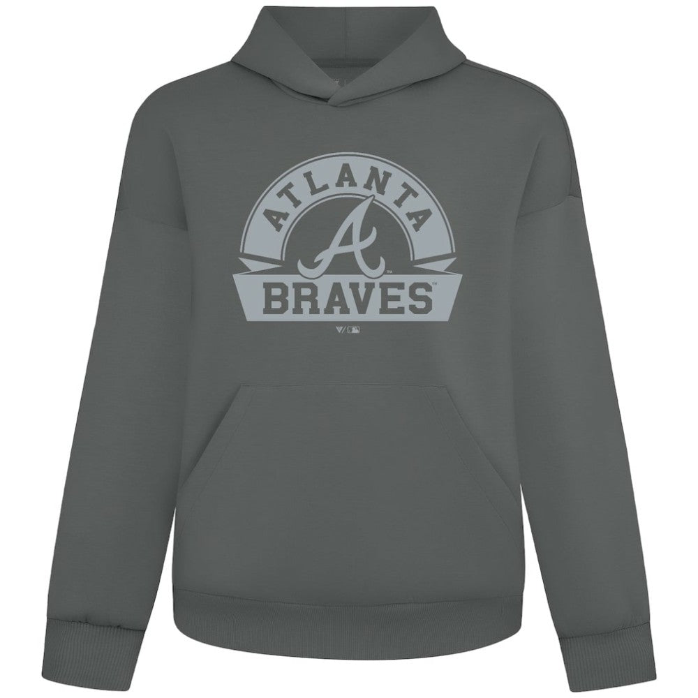 Atlanta Braves Levelwear Luxe Signature Banner Arch Tri-Blend Hoodie | MLB Near me
