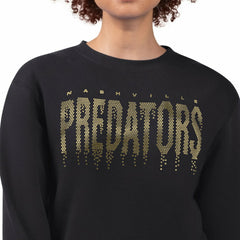 Nashville Predators G-III 4Her by Carl Banks Women's Metallic Drop Printed Fleece Sweatshirt Discount
