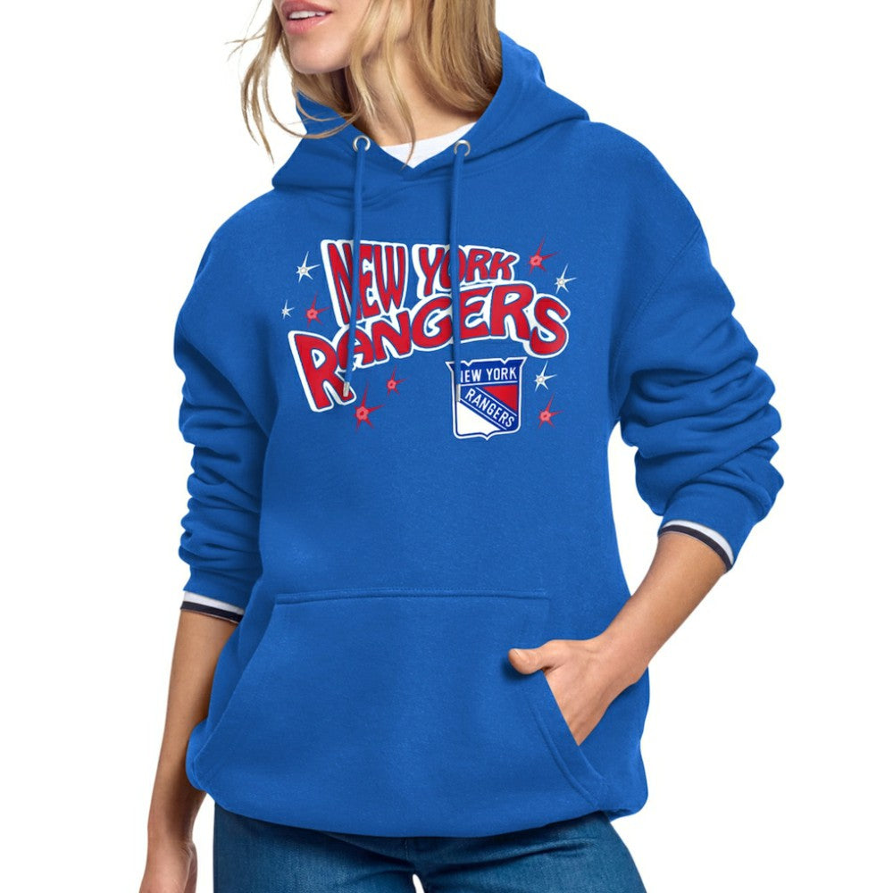 New York Rangers Starter Women's Fireworks Fleece Hoodie On Sale
