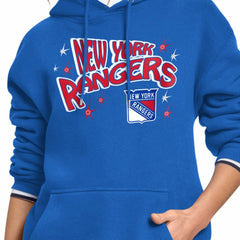 New York Rangers Starter Women's Fireworks Fleece Hoodie On Sale