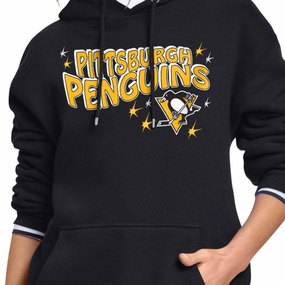 Pittsburgh Penguins Starter Women's Fireworks Fleece Hoodie Outlet