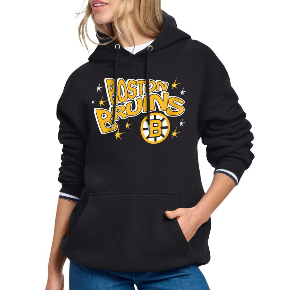 Boston Bruins Starter Women's Fireworks Fleece Hoodie Outlet