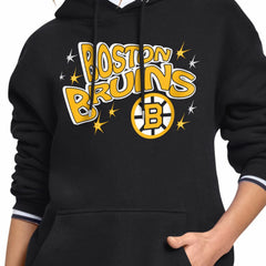 Boston Bruins Starter Women's Fireworks Fleece Hoodie Outlet