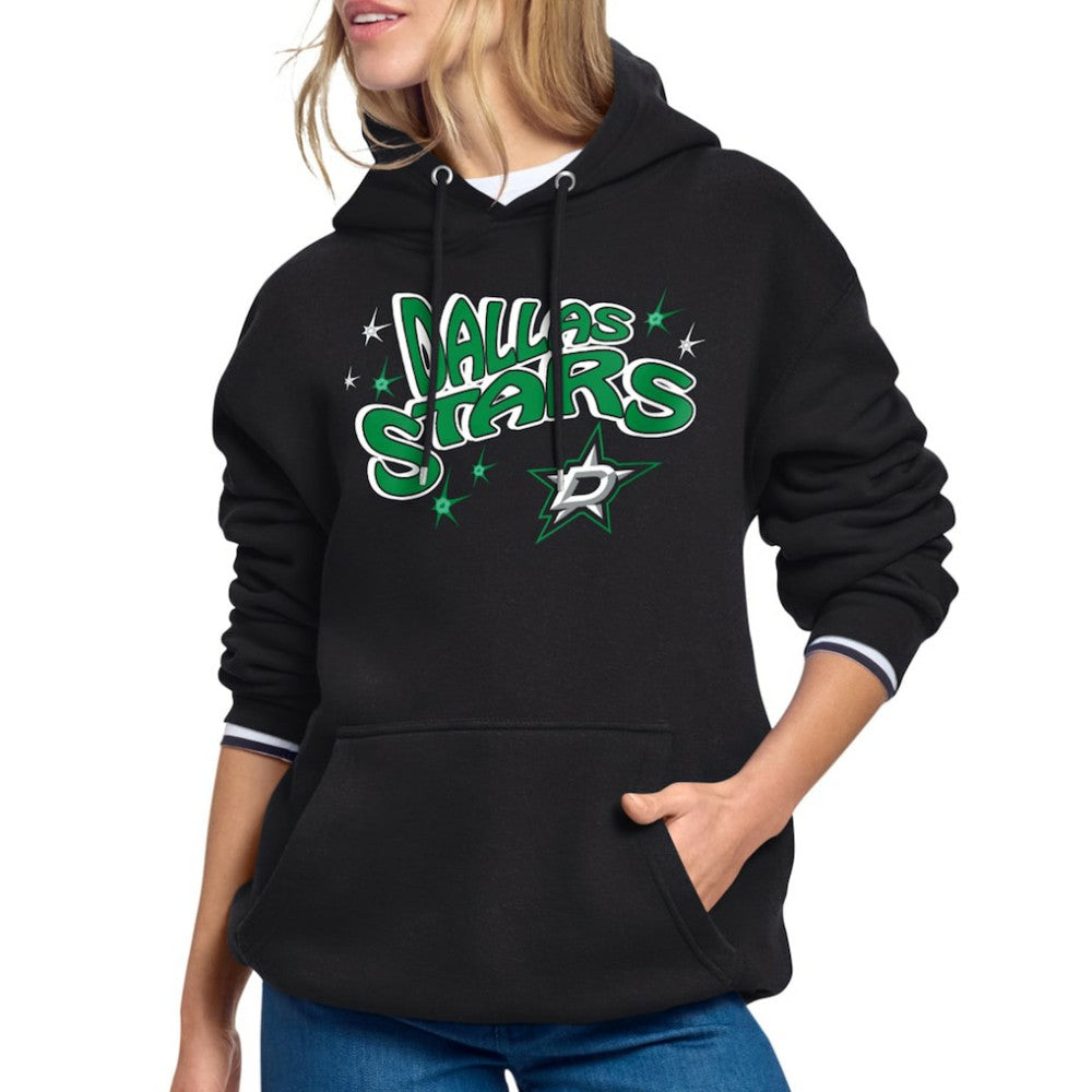 Dallas Stars Starter Women's Fireworks Fleece Hoodie On Sale