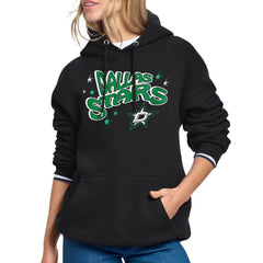 Dallas Stars Starter Women's Fireworks Fleece Hoodie On Sale