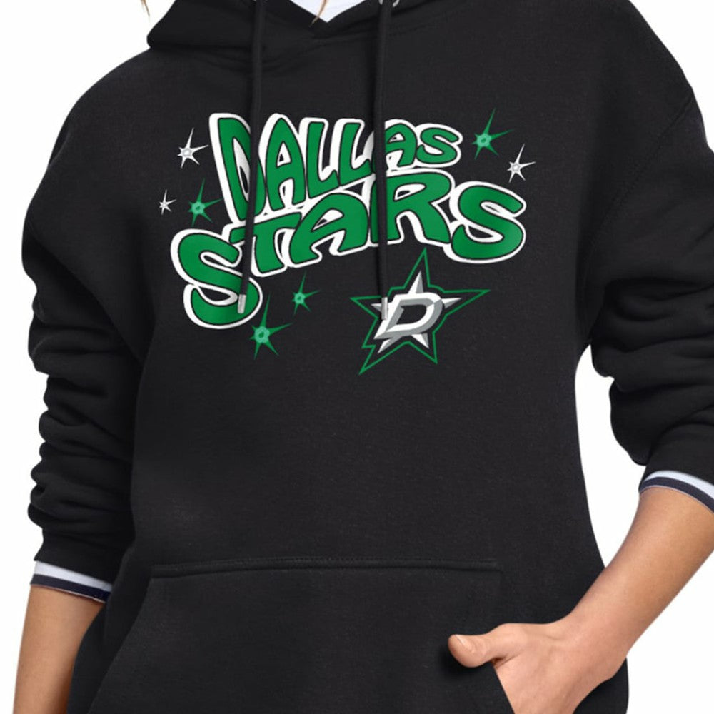 Dallas Stars Starter Women's Fireworks Fleece Hoodie On Sale