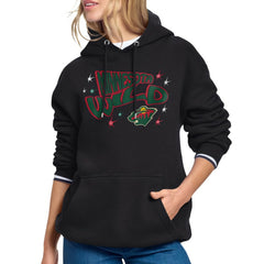 Minnesota Wild Starter Women's Fireworks Fleece Hoodie Outlet