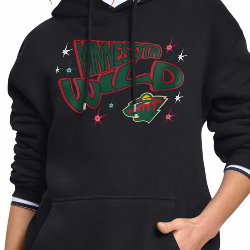 Minnesota Wild Starter Women's Fireworks Fleece Hoodie Outlet