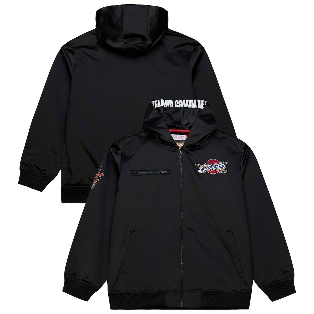 Cleveland Cavaliers Hardwood Classics Nights Walk the Tunnel Satin Bomber Full-Snap Hooded Jacket sale On Sale